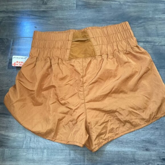 NWT Free People Movement The Way Home Athletic Shorts Orange Sz L - Picture 7 of 7